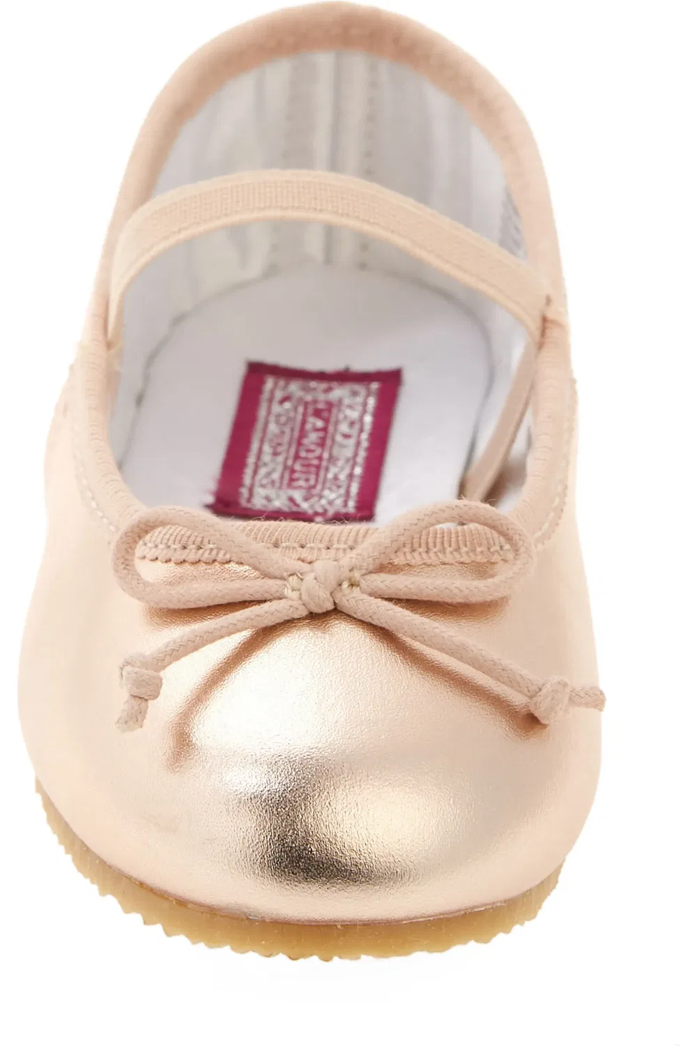 Детские балетки с ремешком Mary Jane Alia L'AMOUR, Rose Gold — фото 4