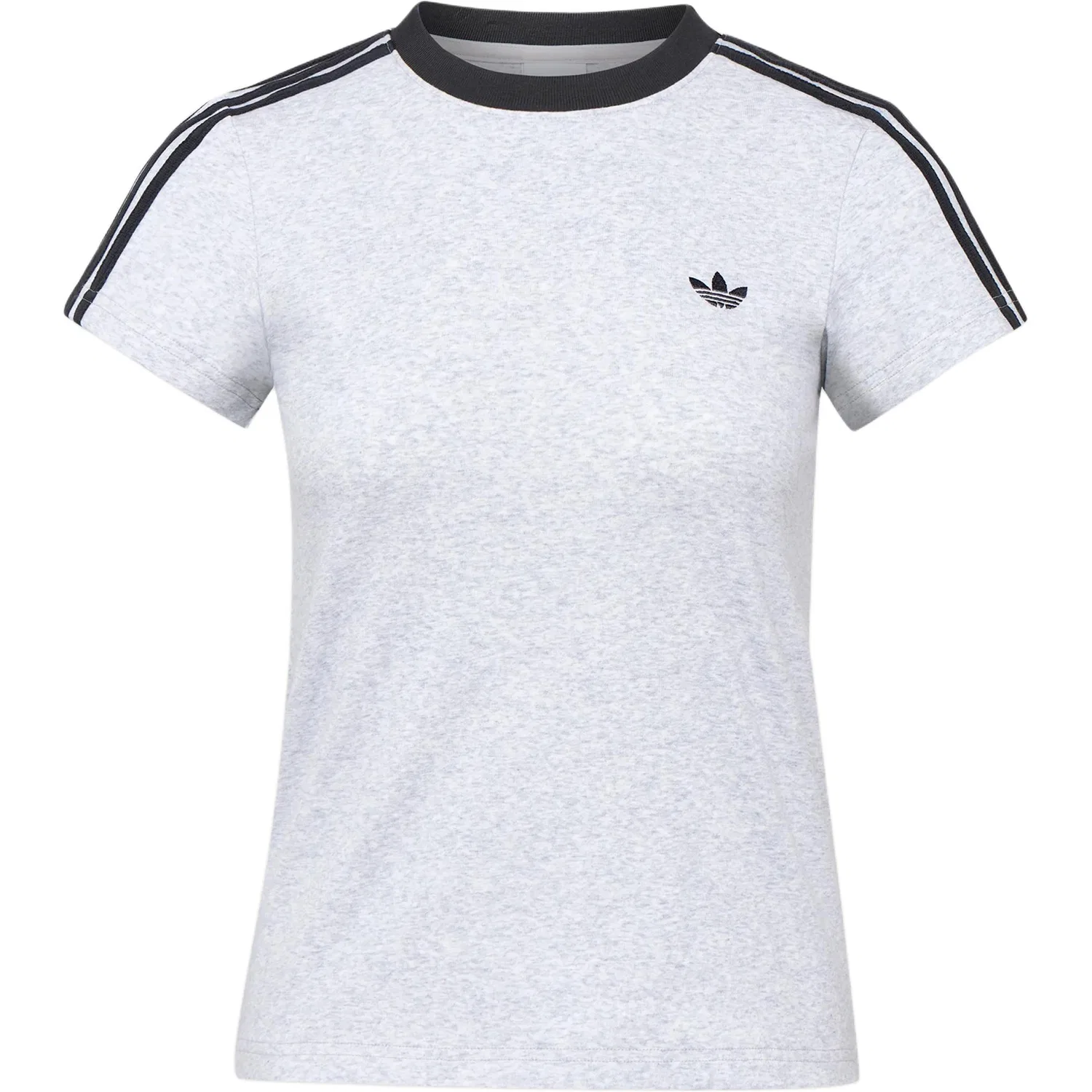 Футболка с круглым вырезом, Light Heather Gray, Adidas Originals