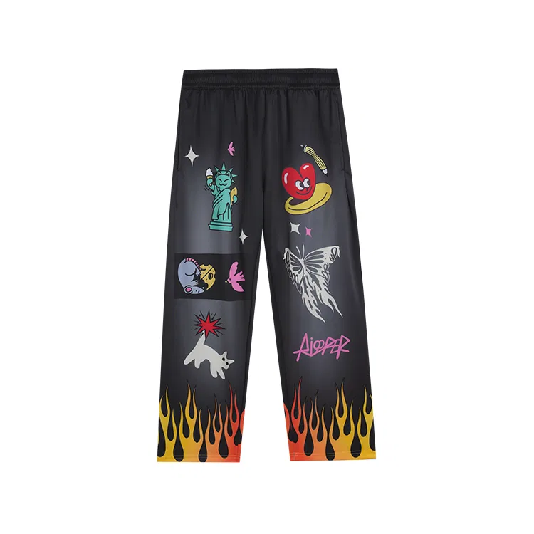 Детские трикотажные спортивные штаны RIGORER, Comic Black