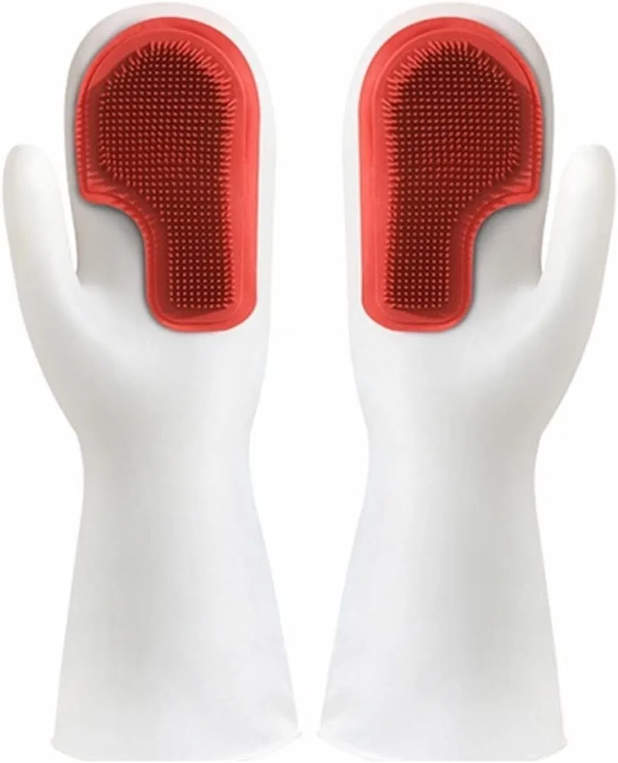 Перчатки для уборки Silicone Cleaning Gloves, BgnEhRfL, Белый