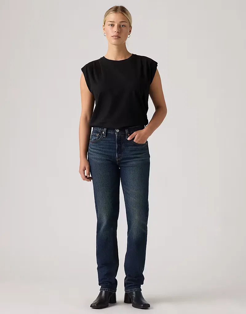 Джинсы 501 original Levi's, темно-синий — фото 2