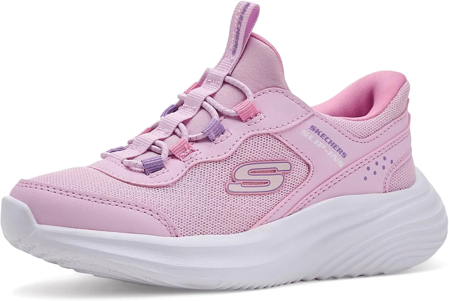 Детские кроссовки для девочек с технологией Hands Free Slip-in Bounder Pro Skechers, Light Pink