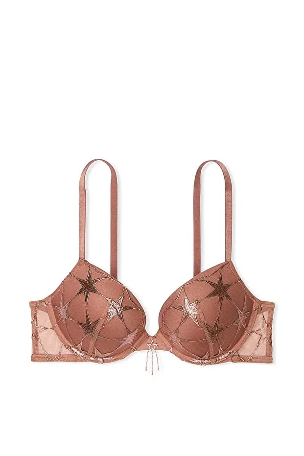 Женский бюстгальтер с вышивкой Stardust Victoria'S Secret, Rose Gold — фото 4
