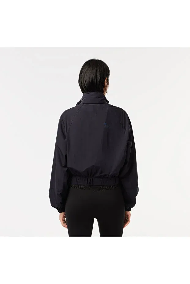 Пальто-пуховик Lacoste Hde-Blue, с капюшоном, темно-синий — фото 3