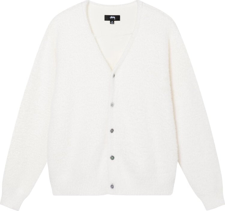 

Кардиган Stussy Shaggy Cardigan 'Bone', белый