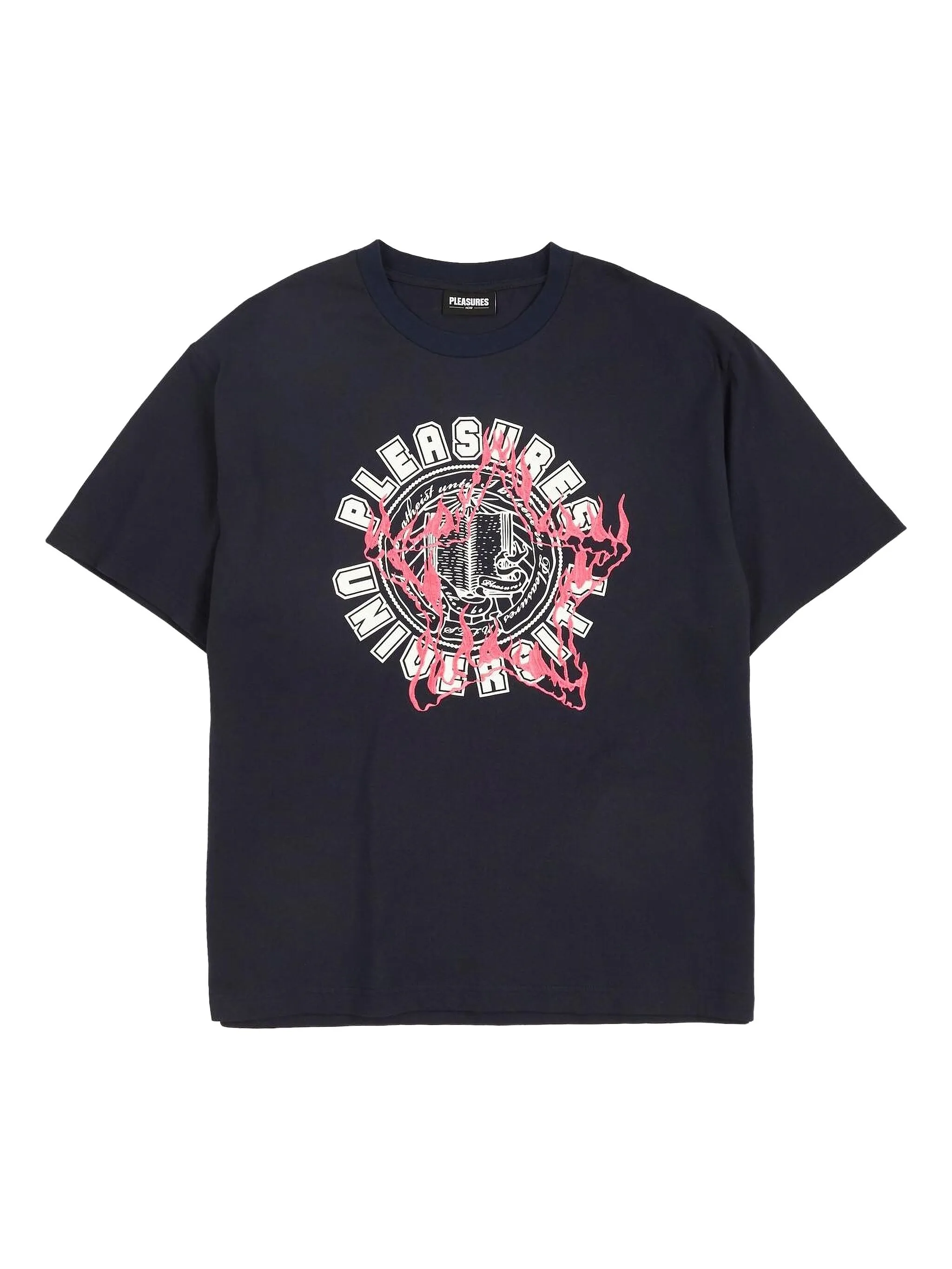

Футболка с логотипом Pleasures, синий