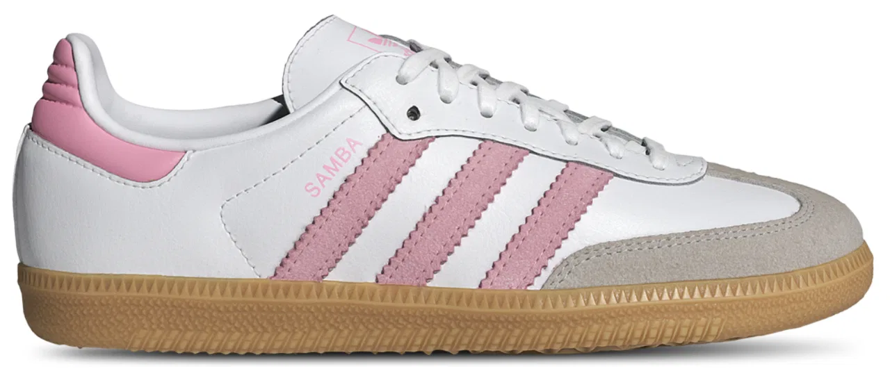 Кроссовки для девочек Samba OG Adidas, цвет Gum/White/Light Pink