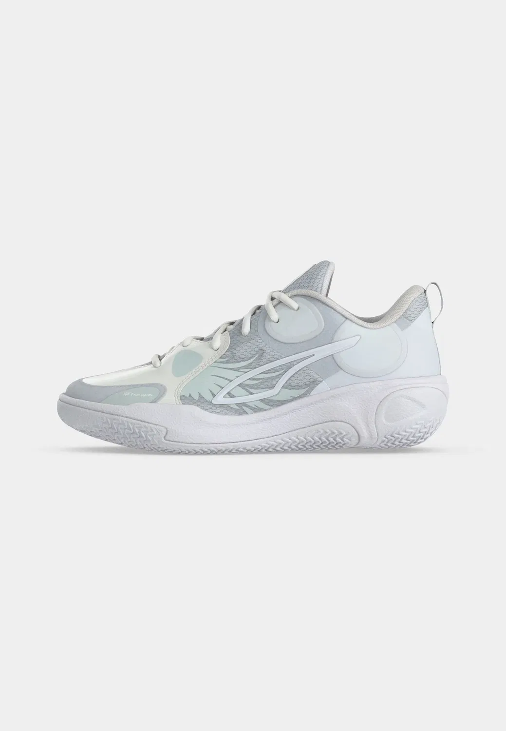 Mb world 01 jr унисекс - баскетбольные кроссовки Puma, White/Silver-Coloured Mist — фото 2