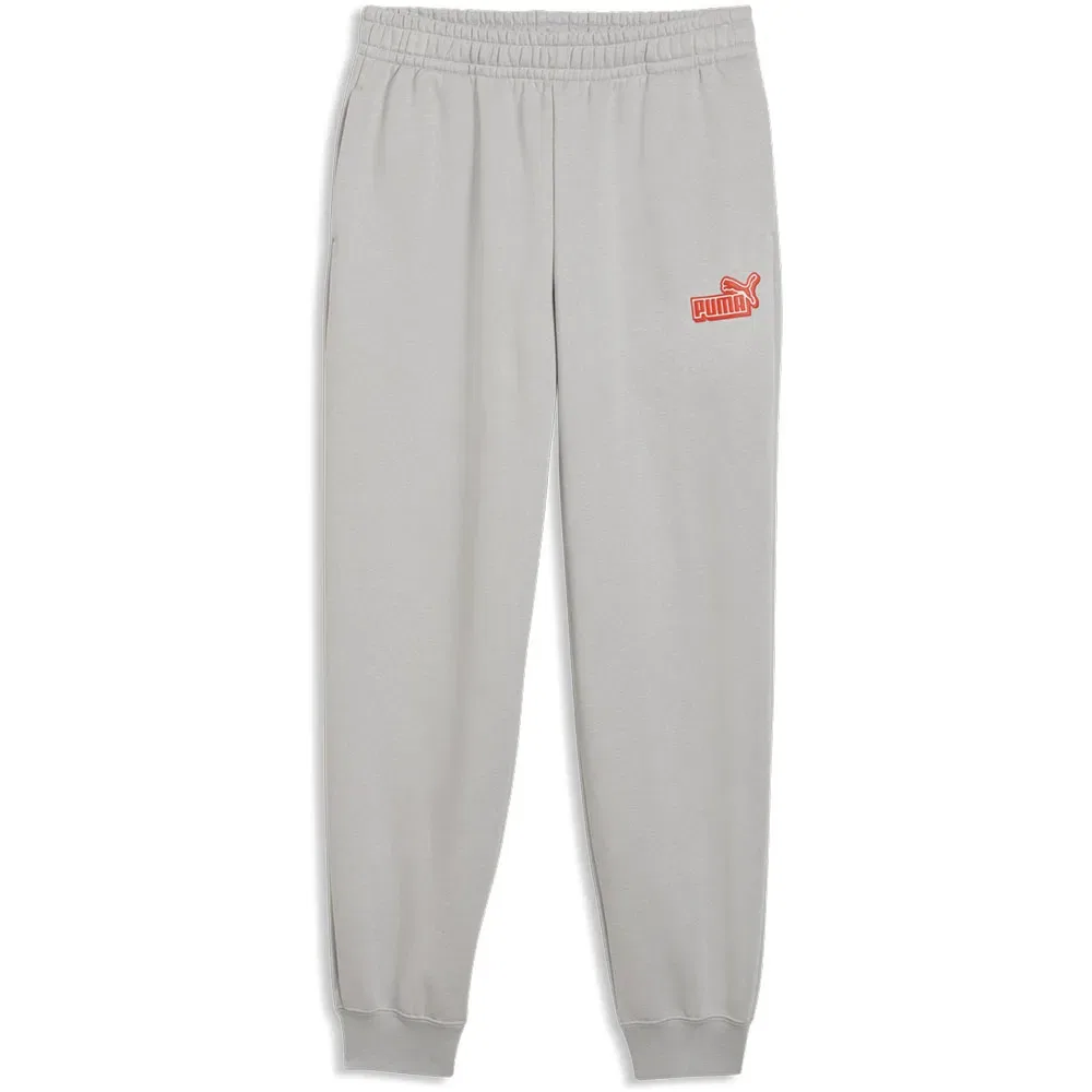 Брюки Relaxed Fit Essential Logo Lab Puma, серый — фото 3