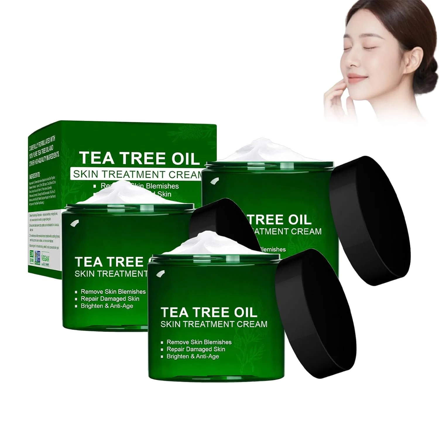 Крем для тела с маслом чайного дерева Timilk DermaPure Tea Tree Healing Cream, 3 шт, 50 г Sovtay