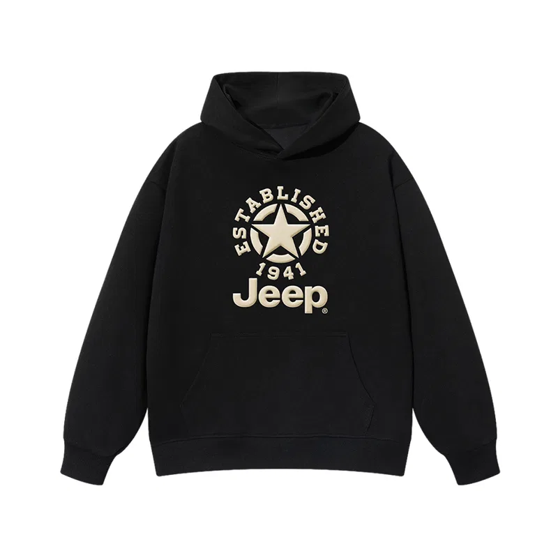 Детский свитшот с капюшоном, средней посадки, модель Grade School, Jeep, Heather Grey — фото 4
