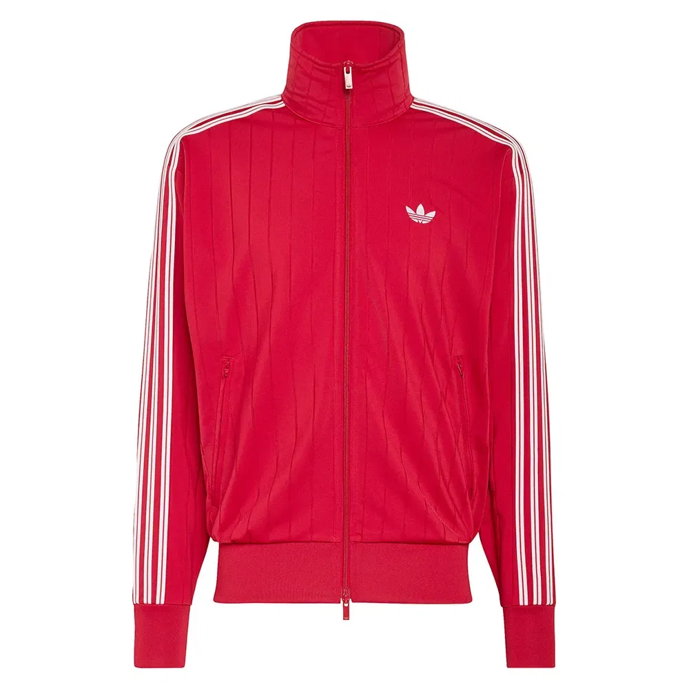Мужской свитшот с фактурным трикотажем Firebird Drop Needle Adidas Originals, Red — фото 3