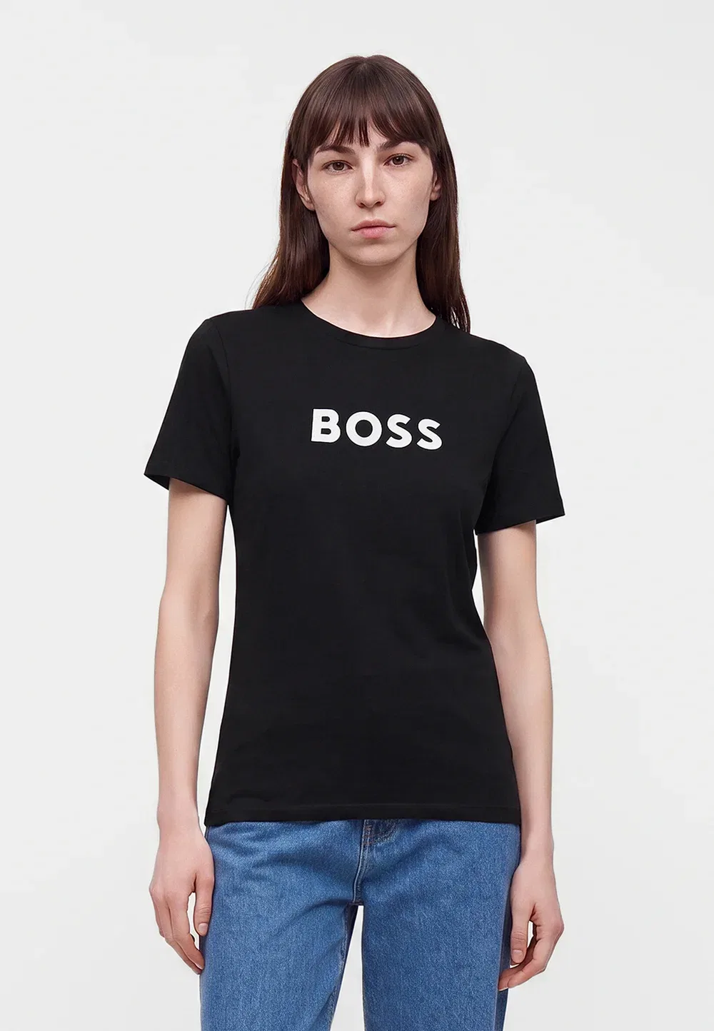 Футболка с ярким принтом Boss, Black