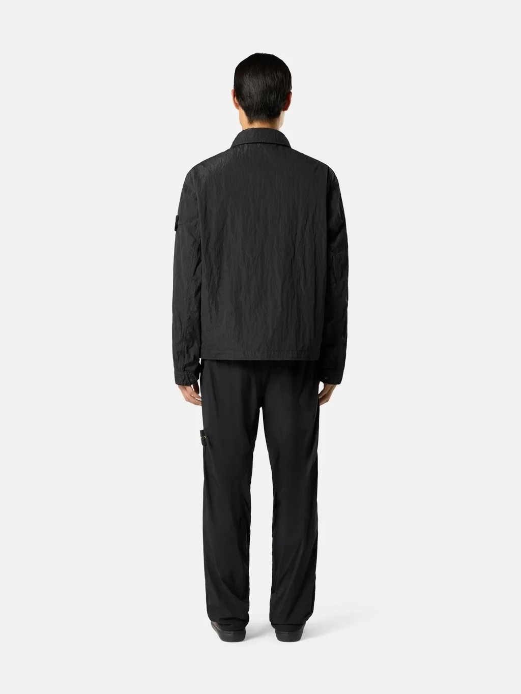 Мужские брюки Stone Island Loose-fit With Dual Zip Back Pockets, черный — фото 3