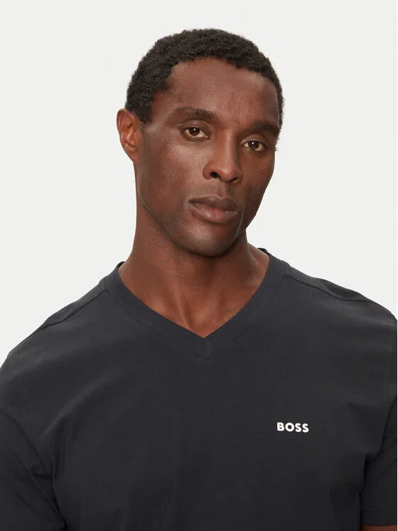 Футболка regular fit Tee V Boss, темно-синий — фото 4