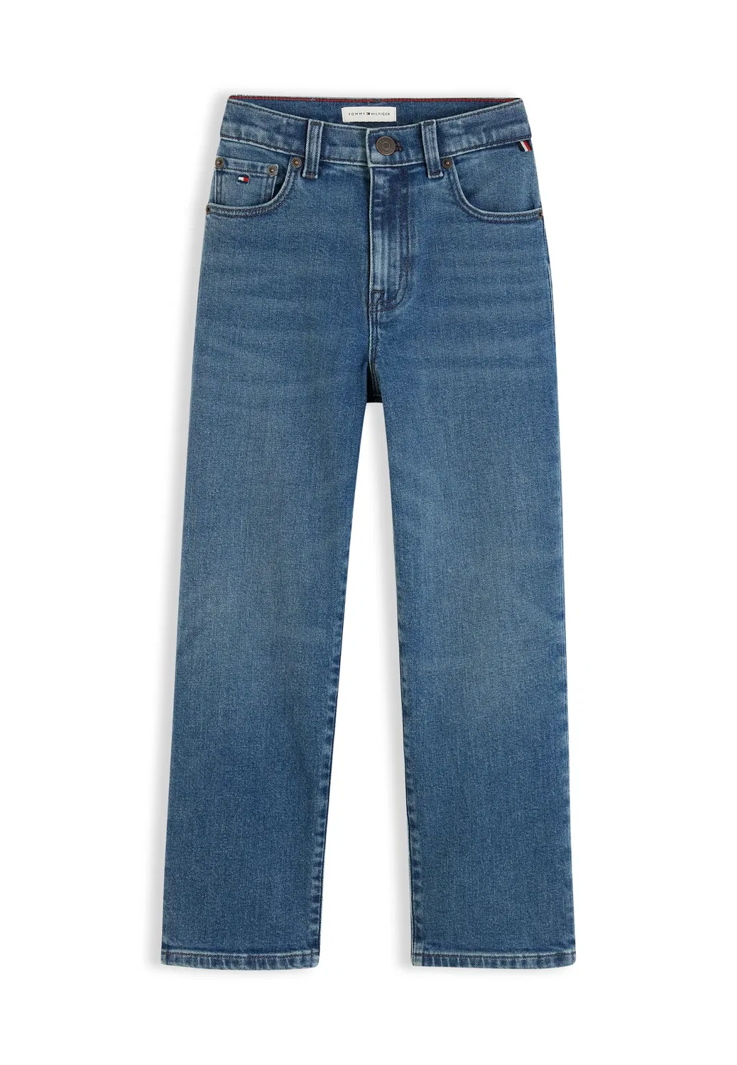 Винтажные синие джинсы прямого кроя Tommy Hilfiger, Blue Denim — фото 4