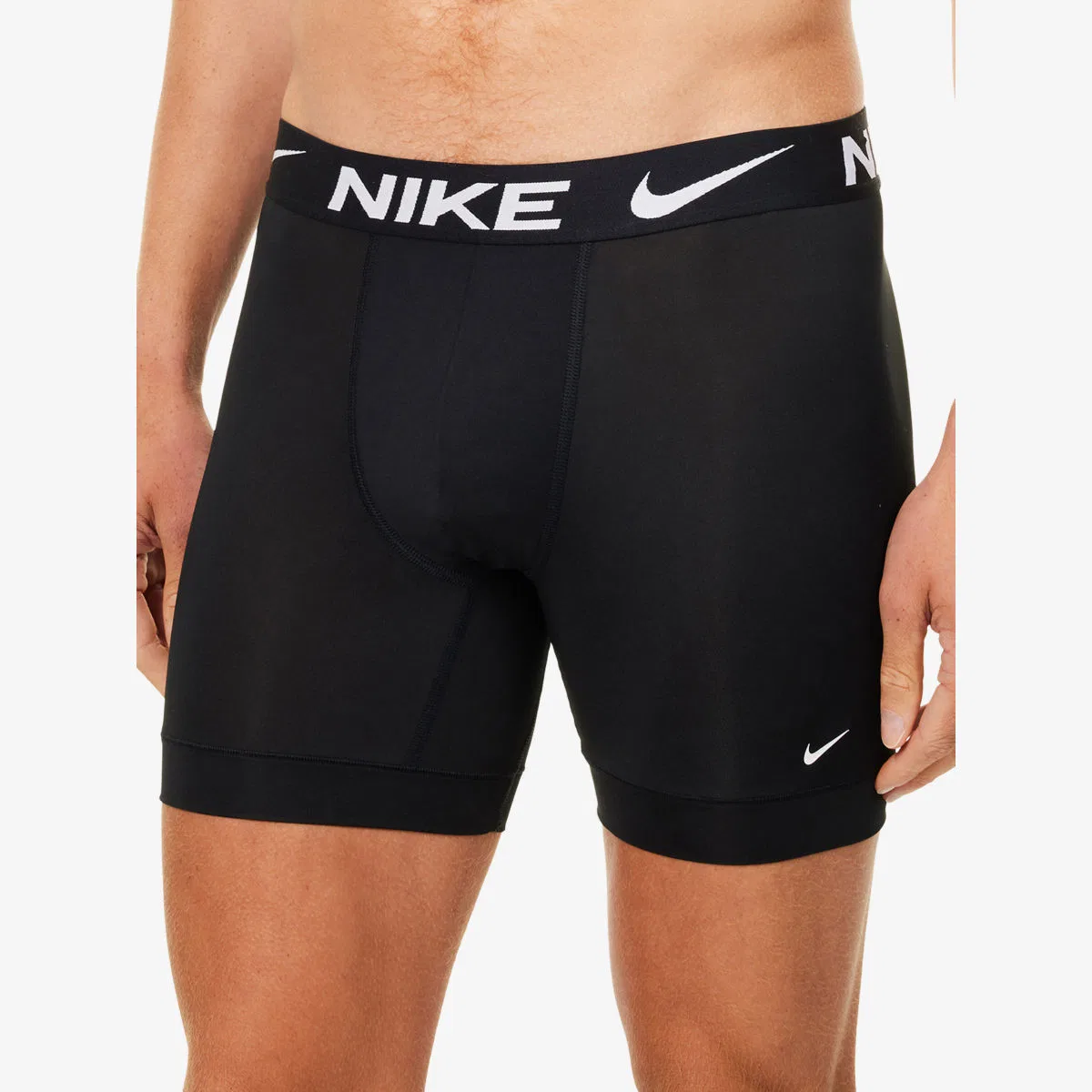 Комплект из трех боксерских трусов Dri Fit Essential из эластичного трикотажа Nike, черный — фото 4