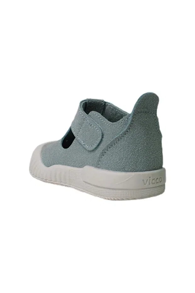 Детские туфли для девочек с геометрическим принтом Loro First Step Casual Shoes Vicco, Blue — фото 3