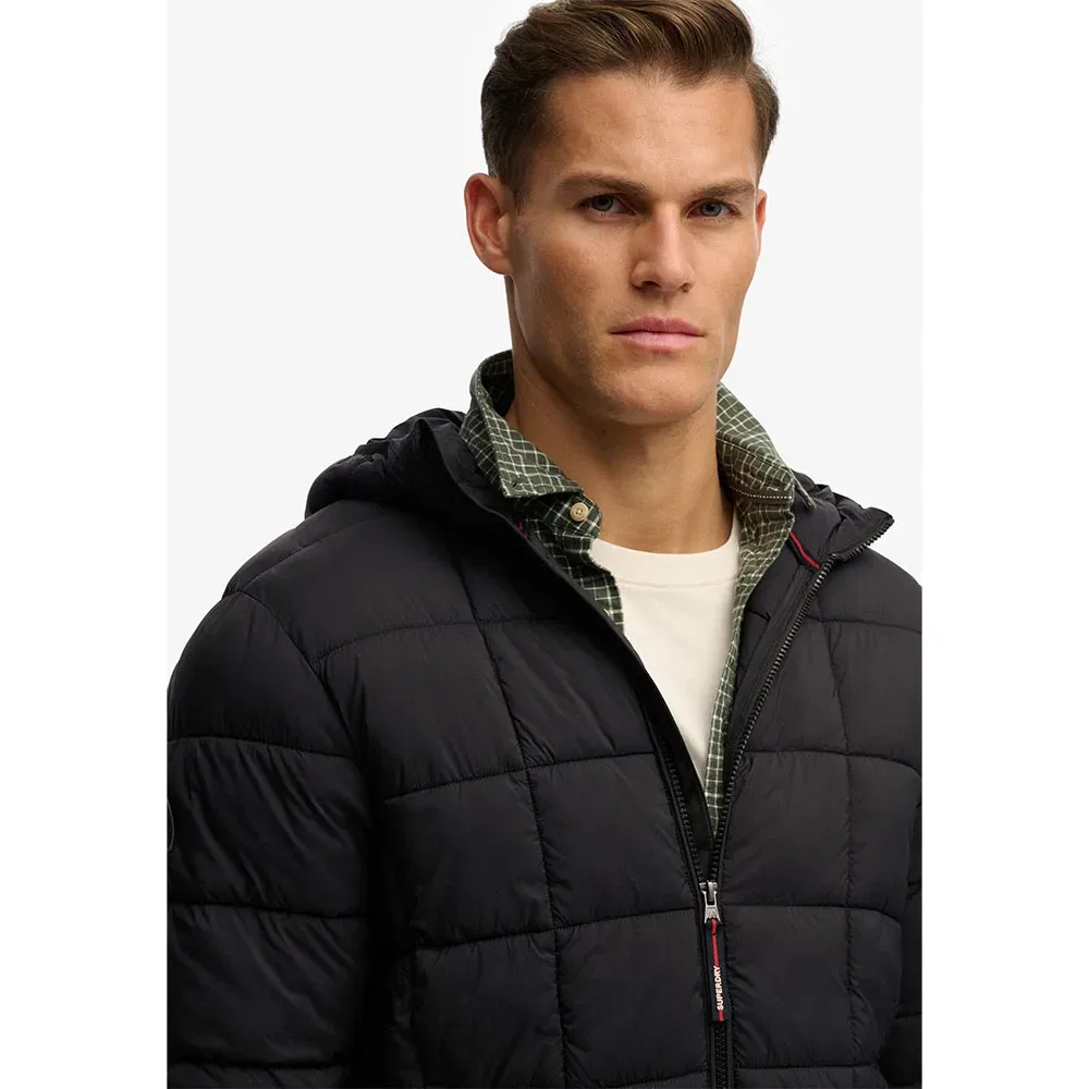Куртка Box Quilt Fuji Lite Superdry, черный — фото 4