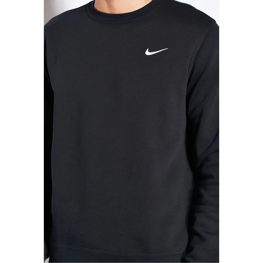 Свитшот Solo Swoosh Fleece с длинным рукавом, Nike, Черный — фото 3
