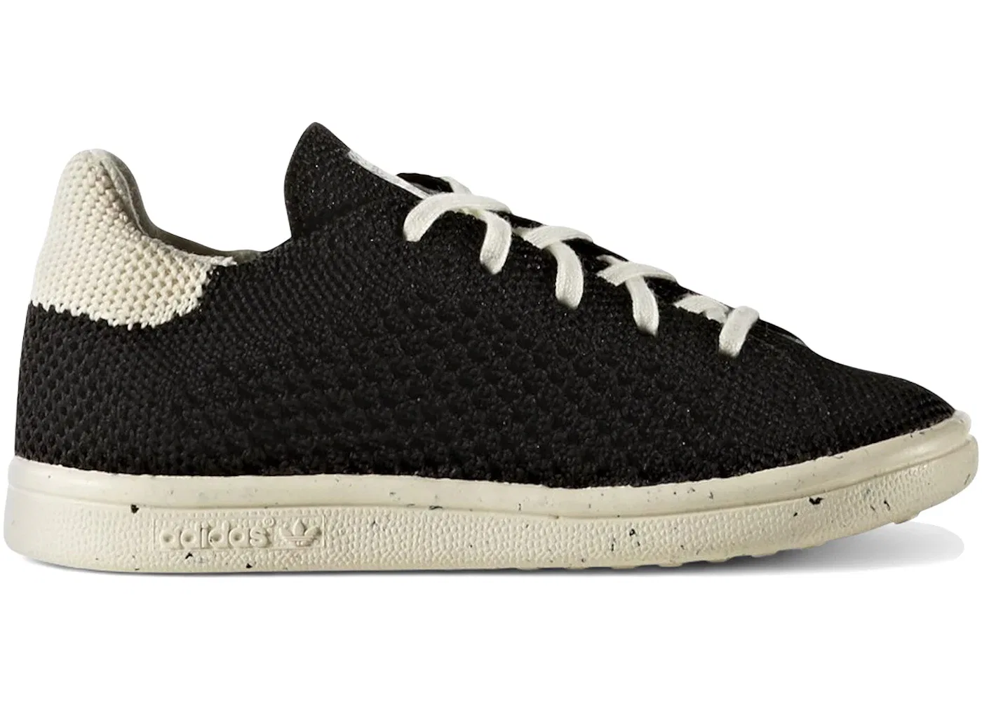 Детские кроссовки с принтом Adidas Stan Smith Primeknit Adidas, Core Black/Core Black/Off White