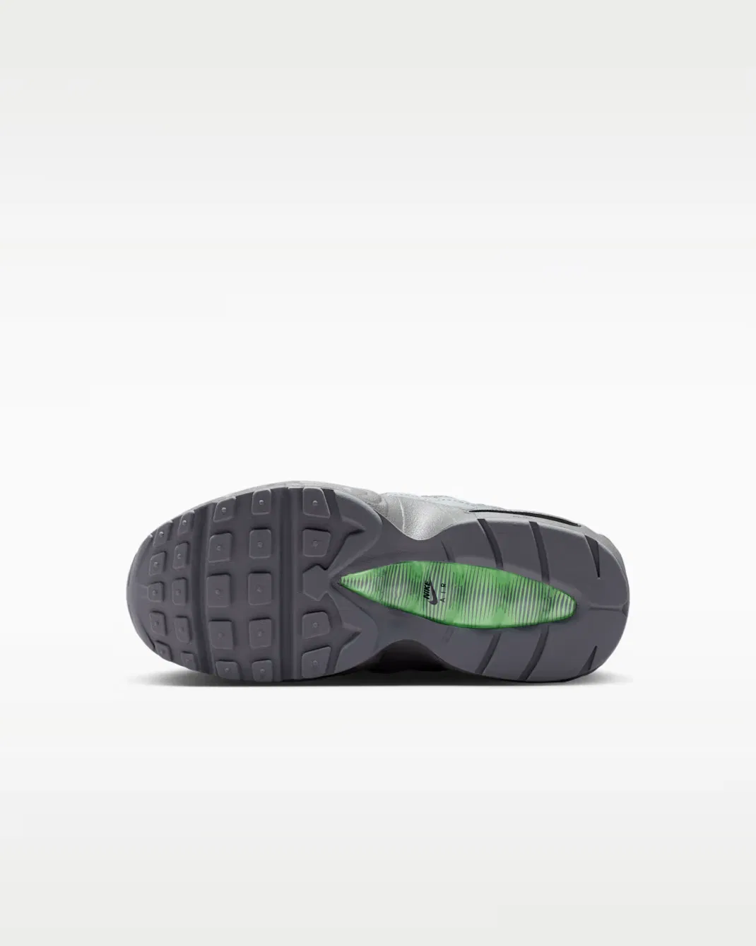 Детская обувь Nike Air Max 95 Recraft, Black/Cool Grey/Iron Grey/Illusion Green — фото 2