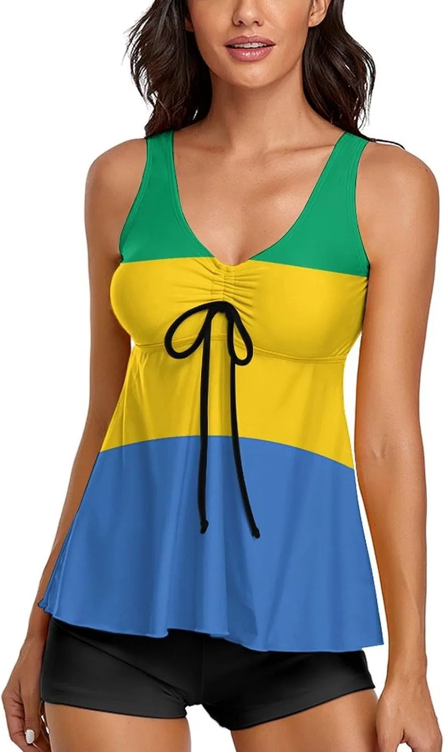 Женский танкини-комплект с флагом Габона Pull On, Gabon Gabonese Flag