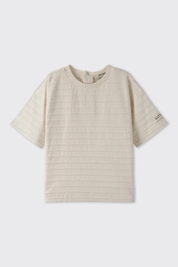 Детская футболка для мальчиков с коротким рукавом хлопковая Panço, Beige