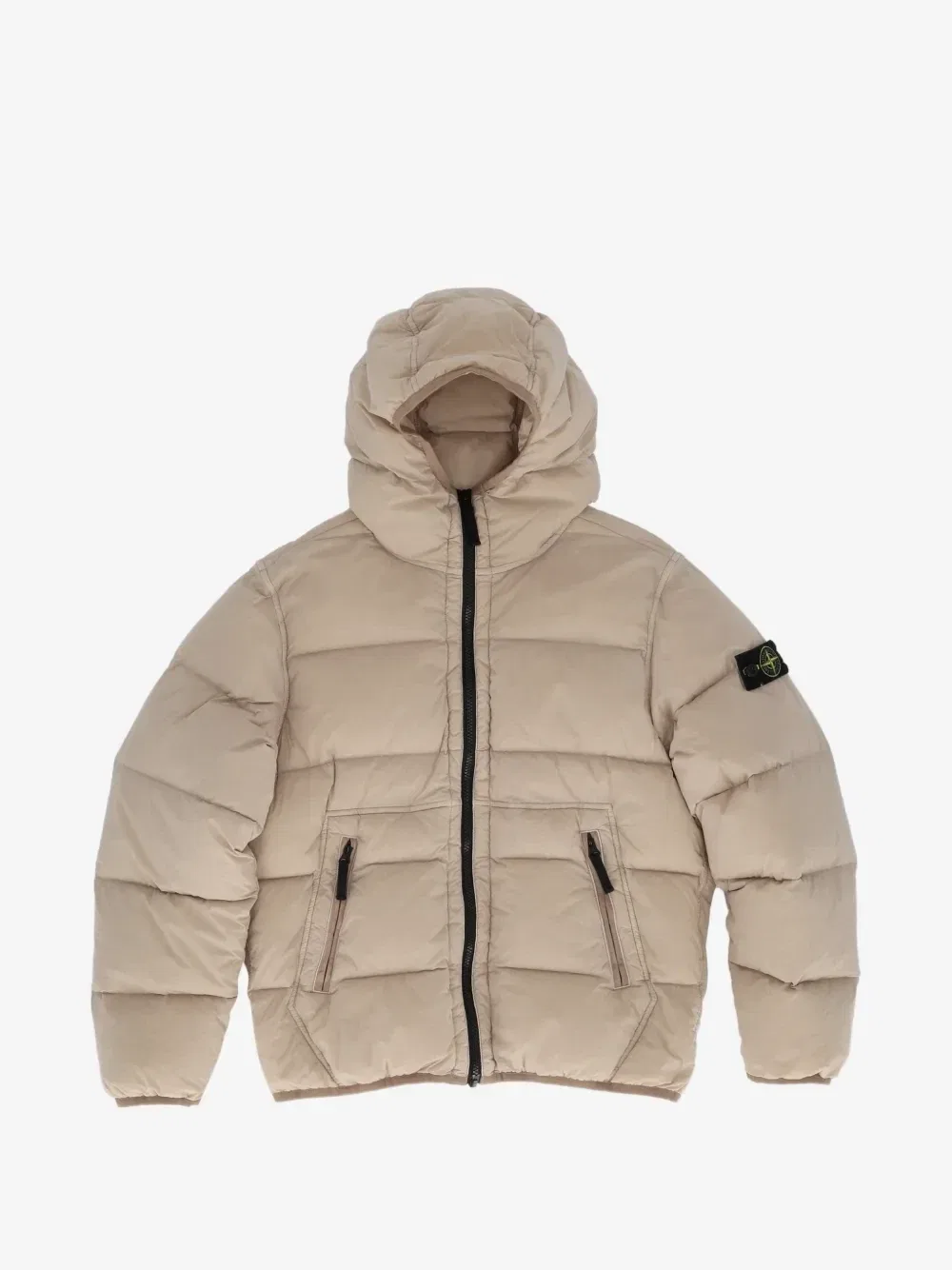 Теплая куртка с капюшоном Stone Island Junior, бежевый