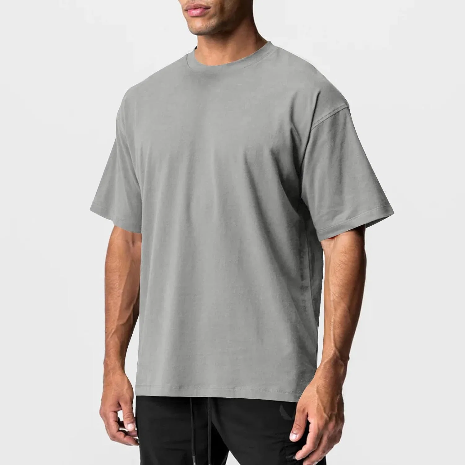 Мужская футболка с круглым вырезом Summer Classic, Gray — фото 2