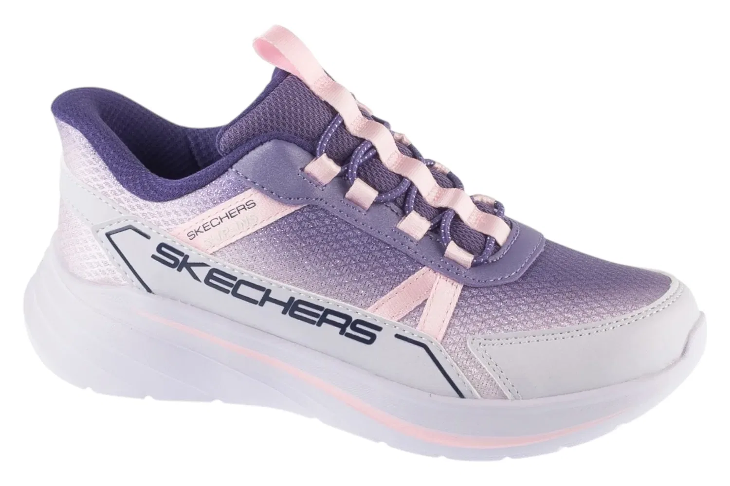 Кроссовки низкие Skechers Slip-ins Wave 92-Sparkle Sprint, фиолетовый