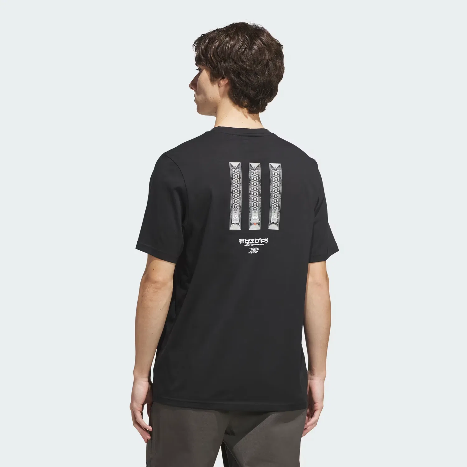 Футболка с принтом Skateboarding x Temple of Skate Curb Tee Adidas Originals, черный/мультиколор — фото 4