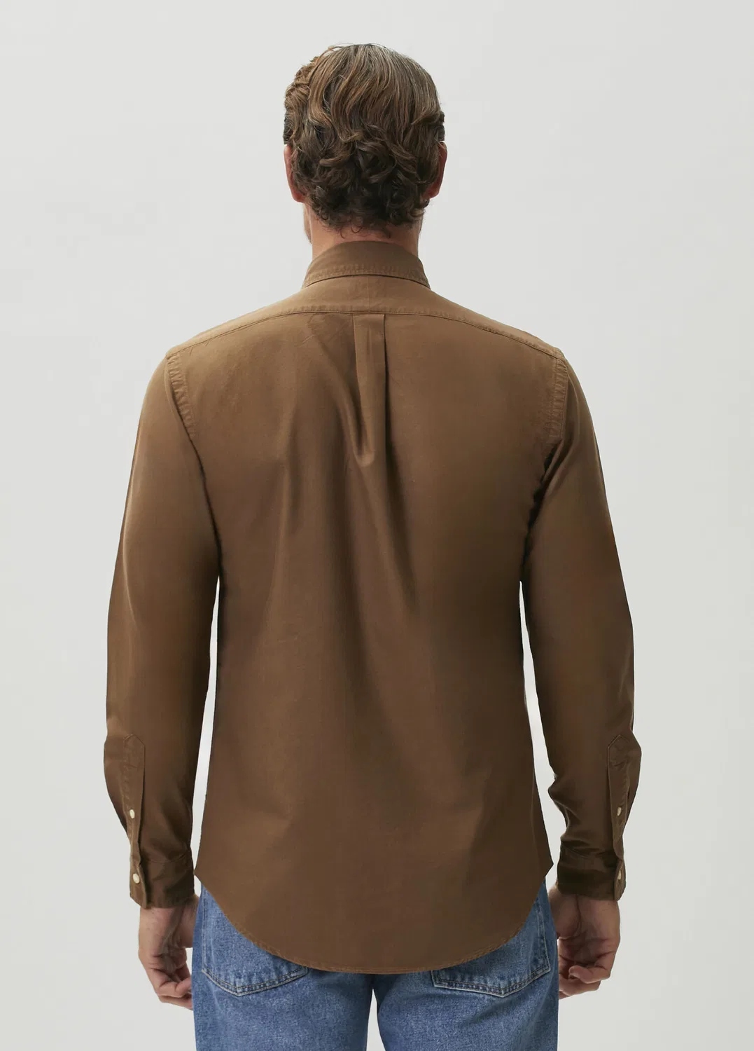 Рубашка Oxford Custom Fit Polo Ralph Lauren, brown — фото 4