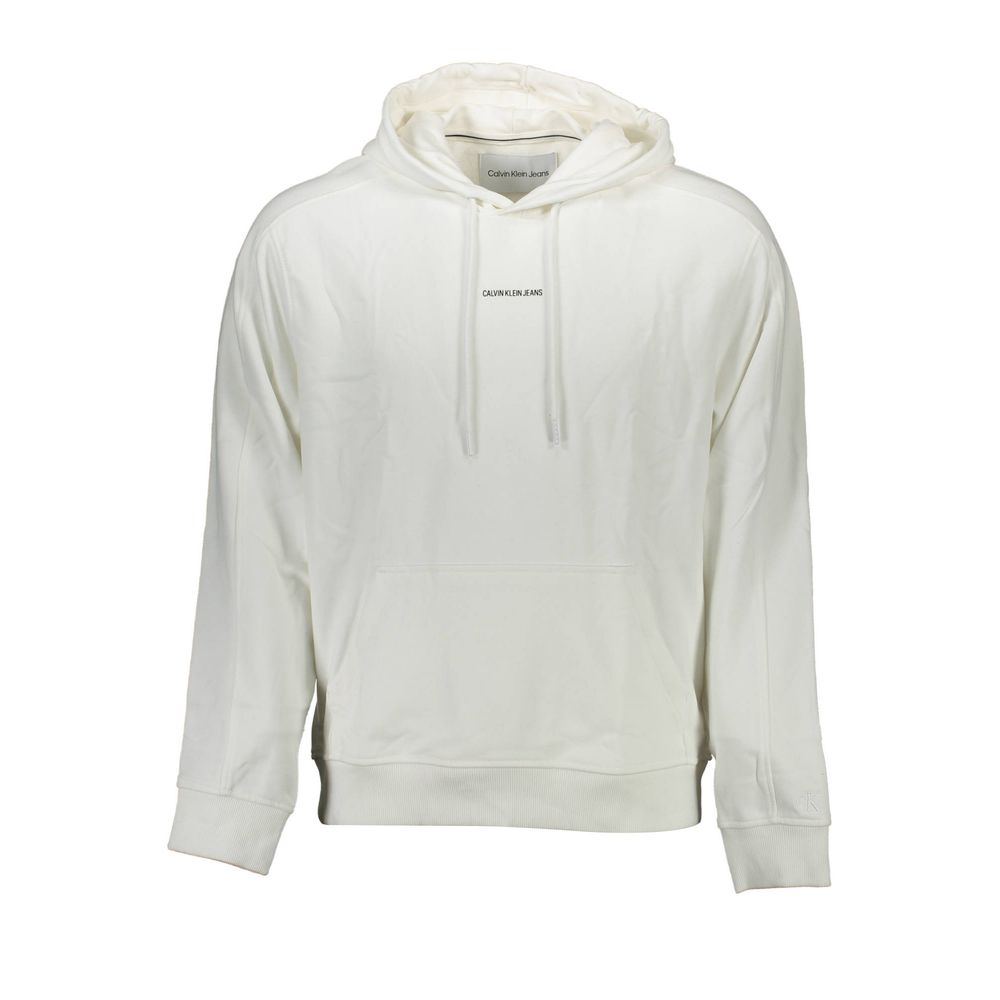 

Белый хлопковый мужской свитер Calvin Klein