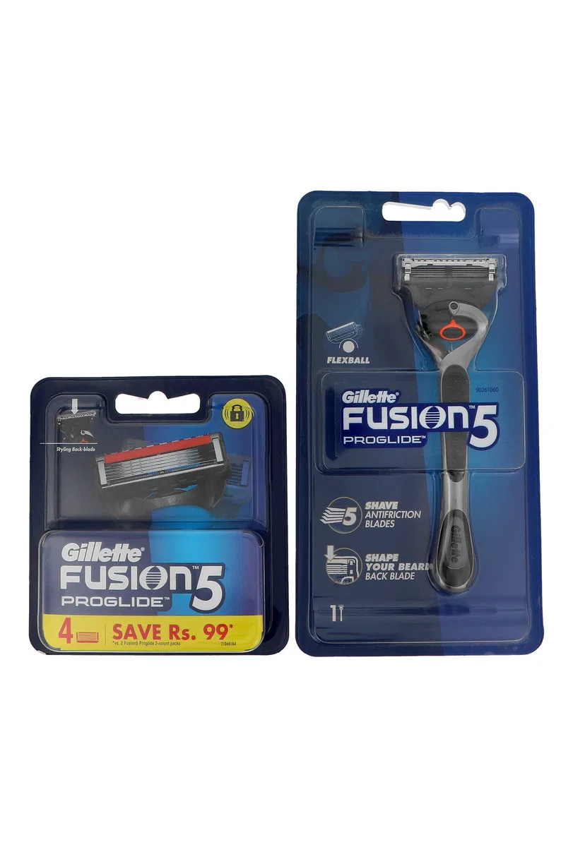 Мужской набор для бритья Gillette Fusion5 ProGlide, 4 сменных картриджа + бритва — фото 2