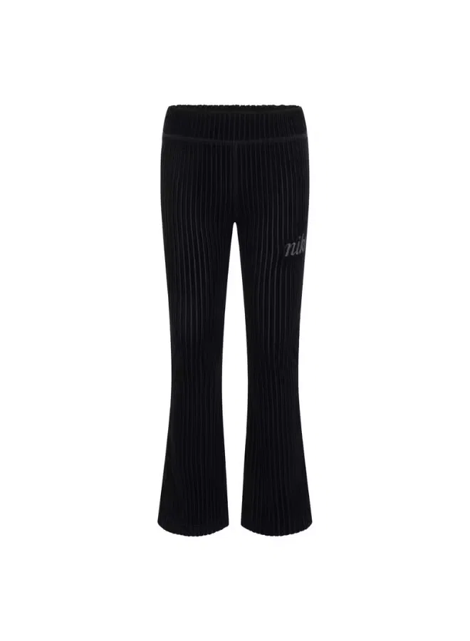 Леггинсы с принтом Sportswear Cozy Rib Flared Nike, черный — фото 2