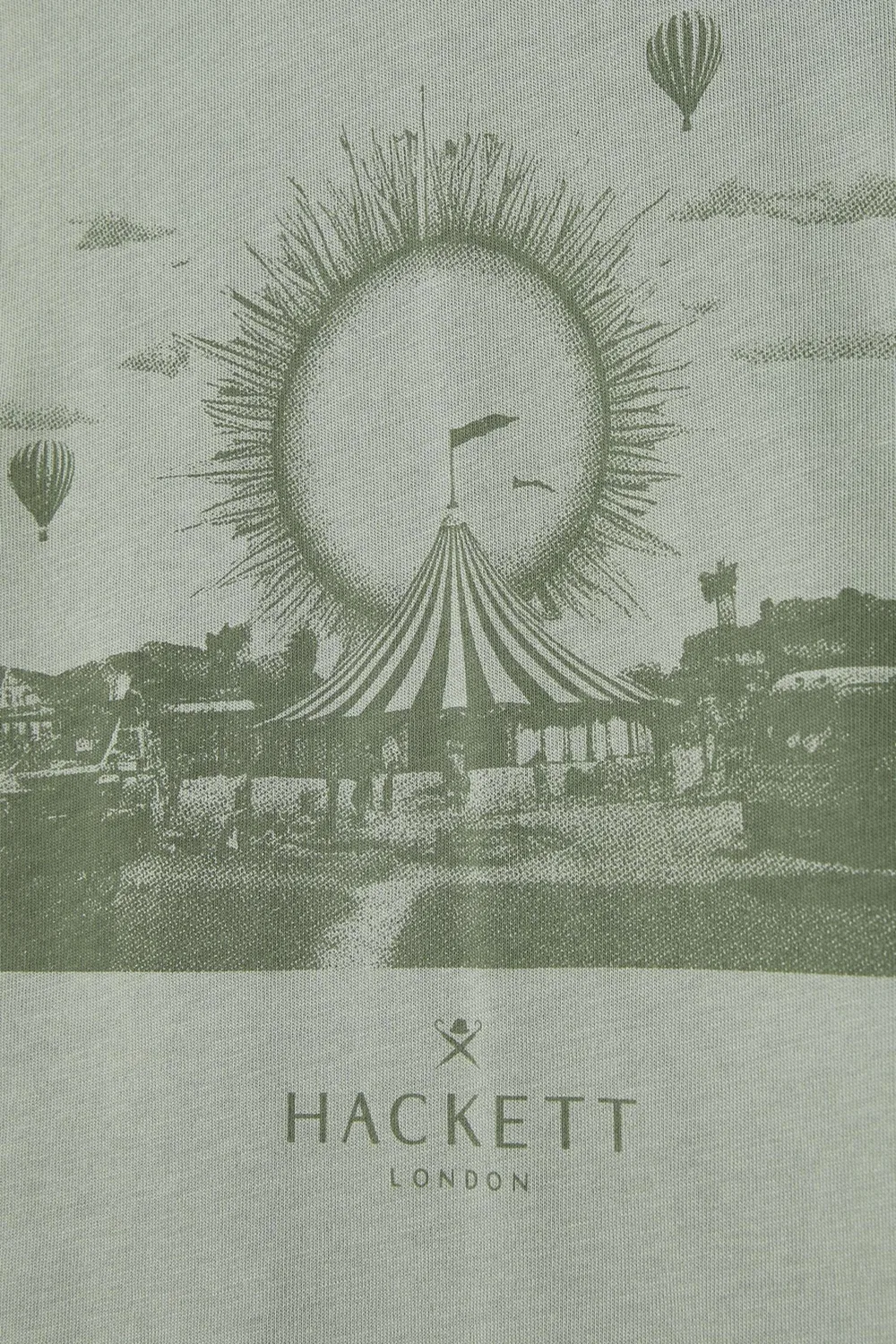 Футболка с принтом Festival Wheel Hackett London, зеленый — фото 2