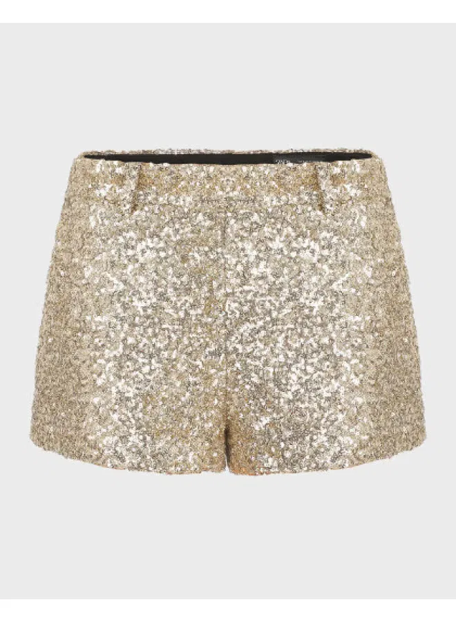 Zara Шорты бермуды с пайетками, золотой