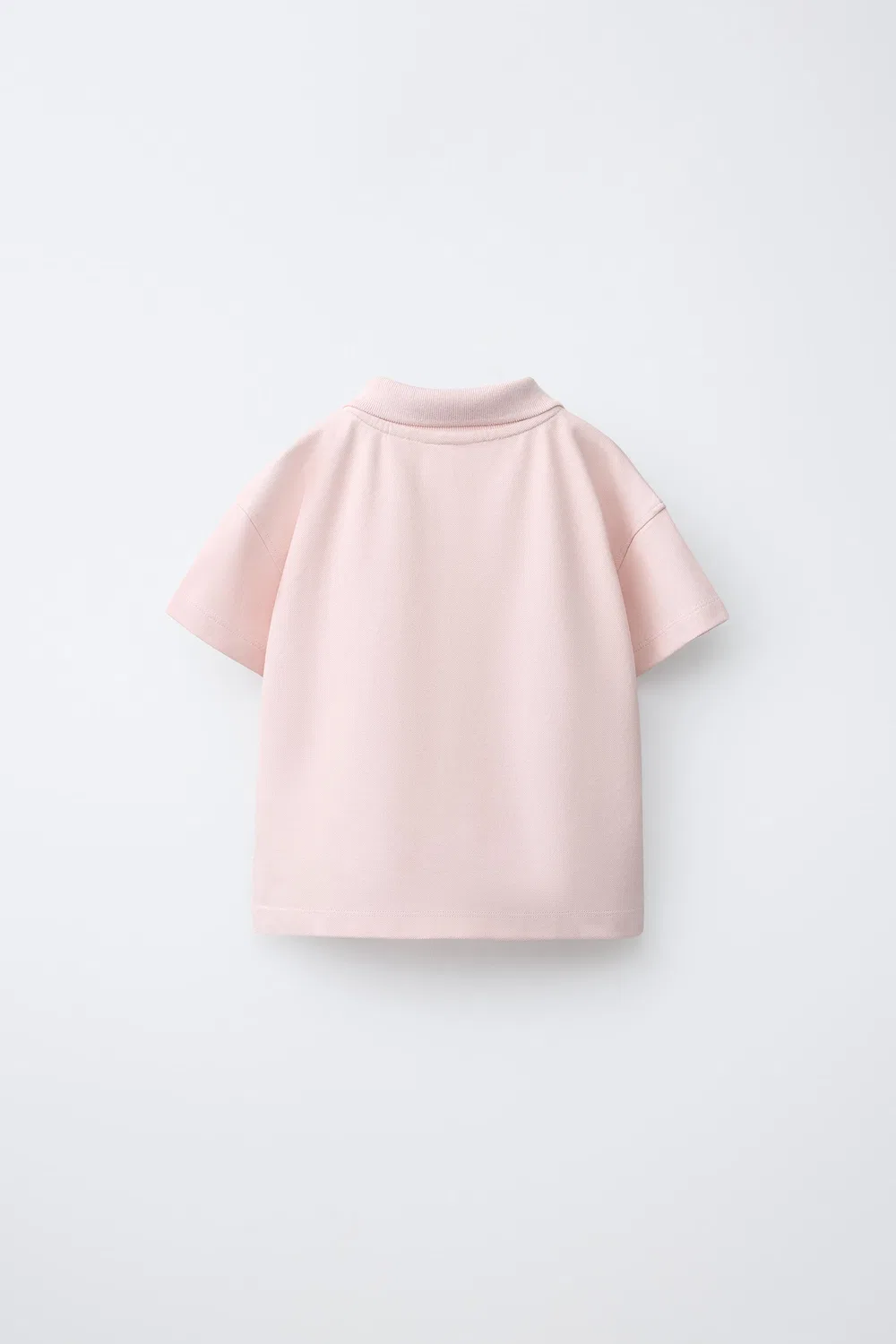 Рубашка поло из пике с цветочной вышивкой ZARA, Light pink — фото 2