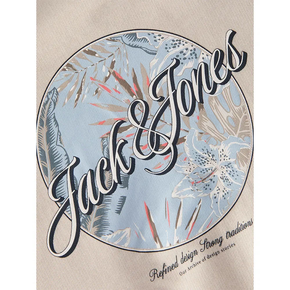 Свитшот Honolulu Jack & Jones, бежевый — фото 3