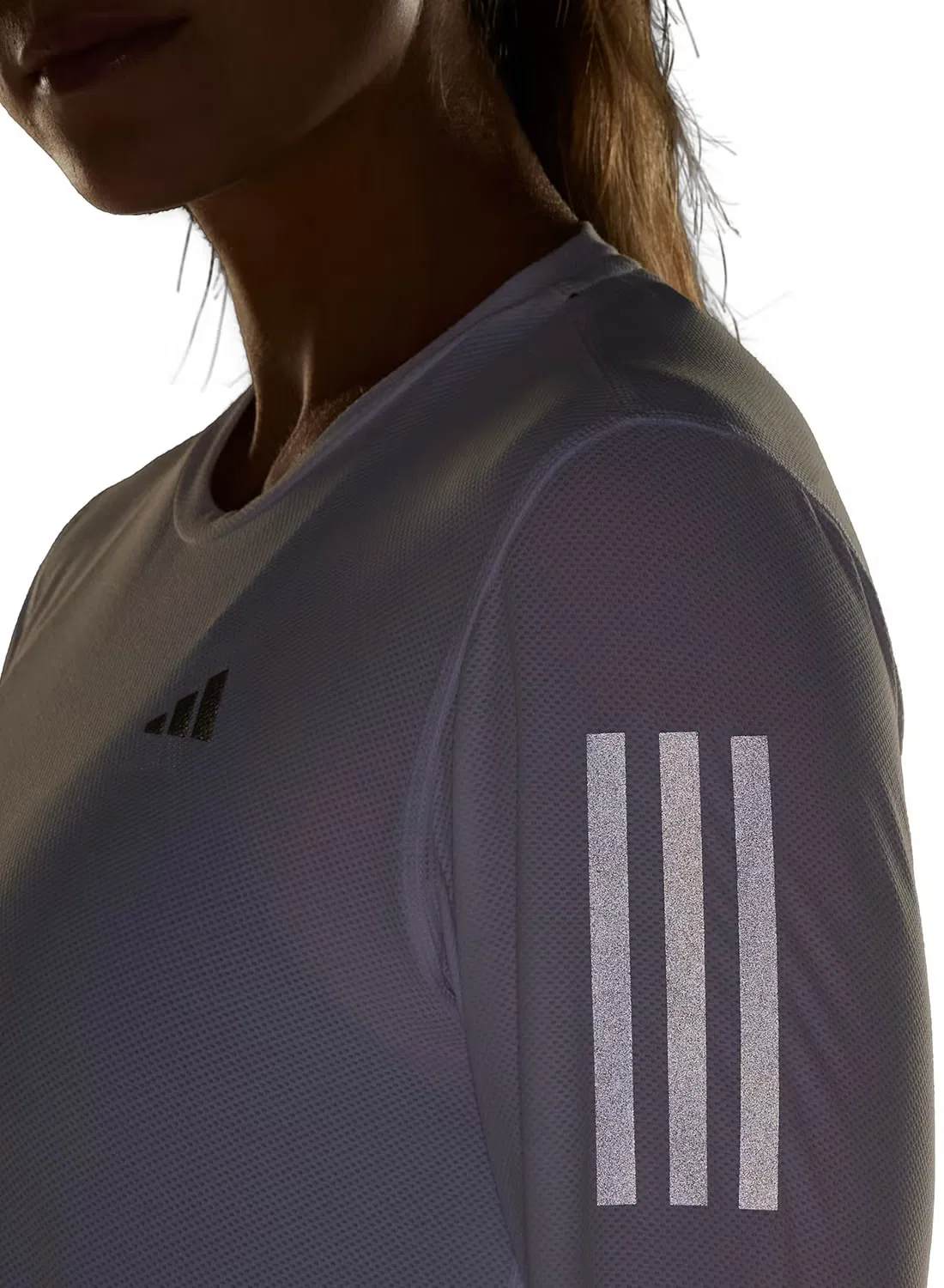 Лонгслив с длинным рукавом Own the Run Adidas, белый — фото 4