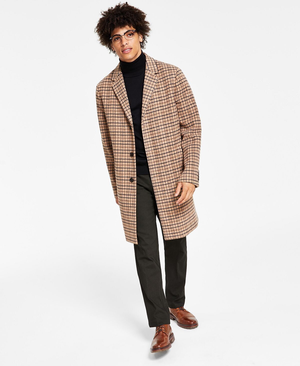 

Мужское пальто addison из смесовой шерсти с отделкой Tommy Hilfiger, мульти