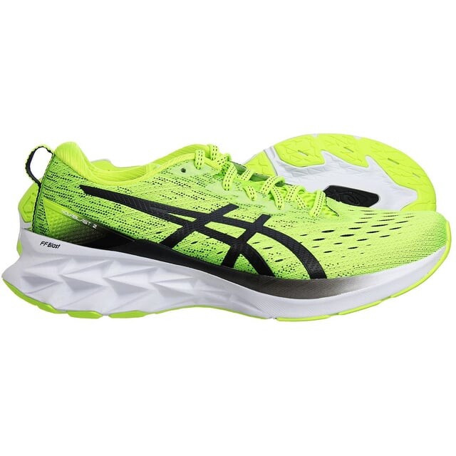 Мужские кроссовки для бега Novablast 22 зеленого цвета Asics, зеленый — фото 4
