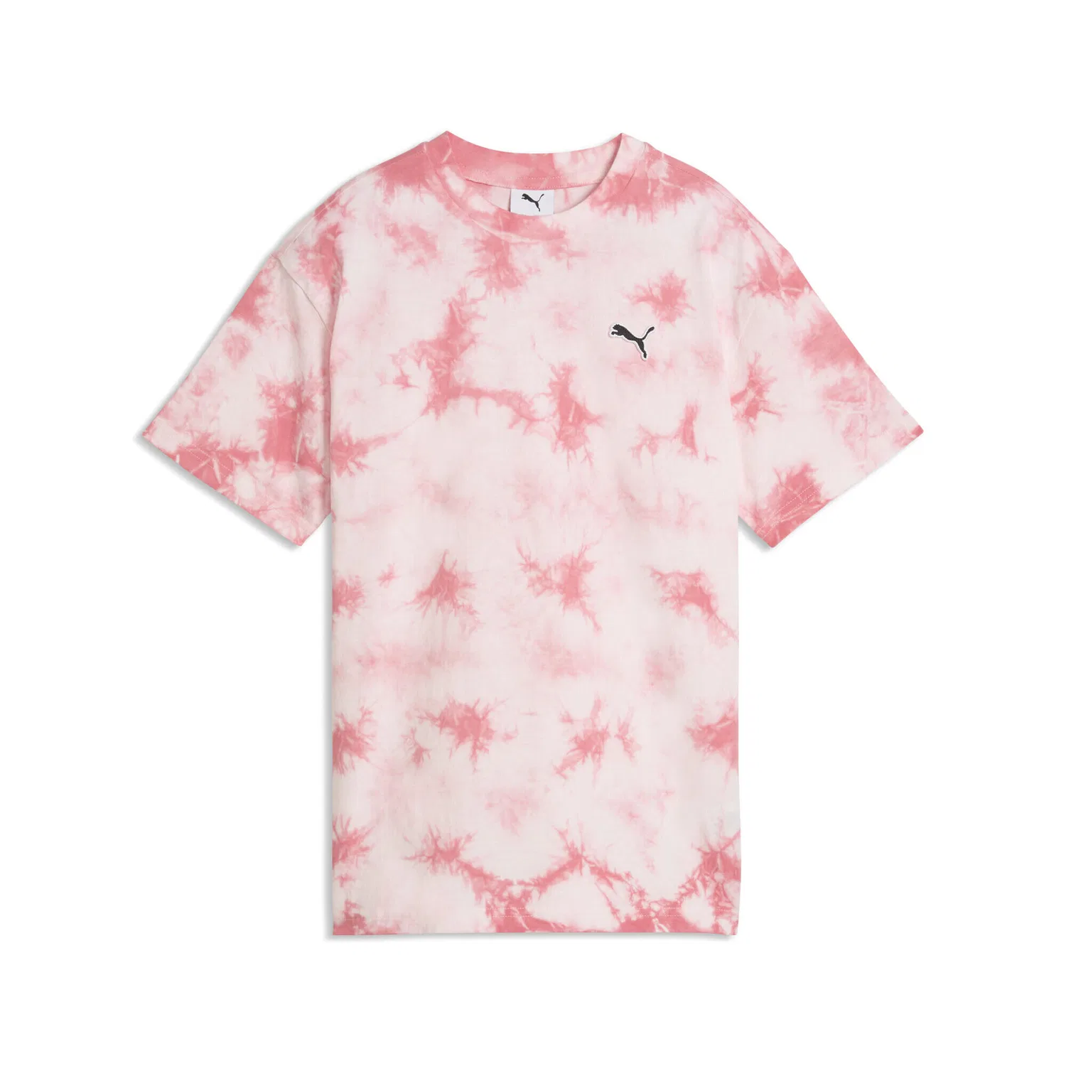 Детская футболка с принтом Tie Dye Essentials Relaxed Tie Dye Puma, Rosa Pastellrosa