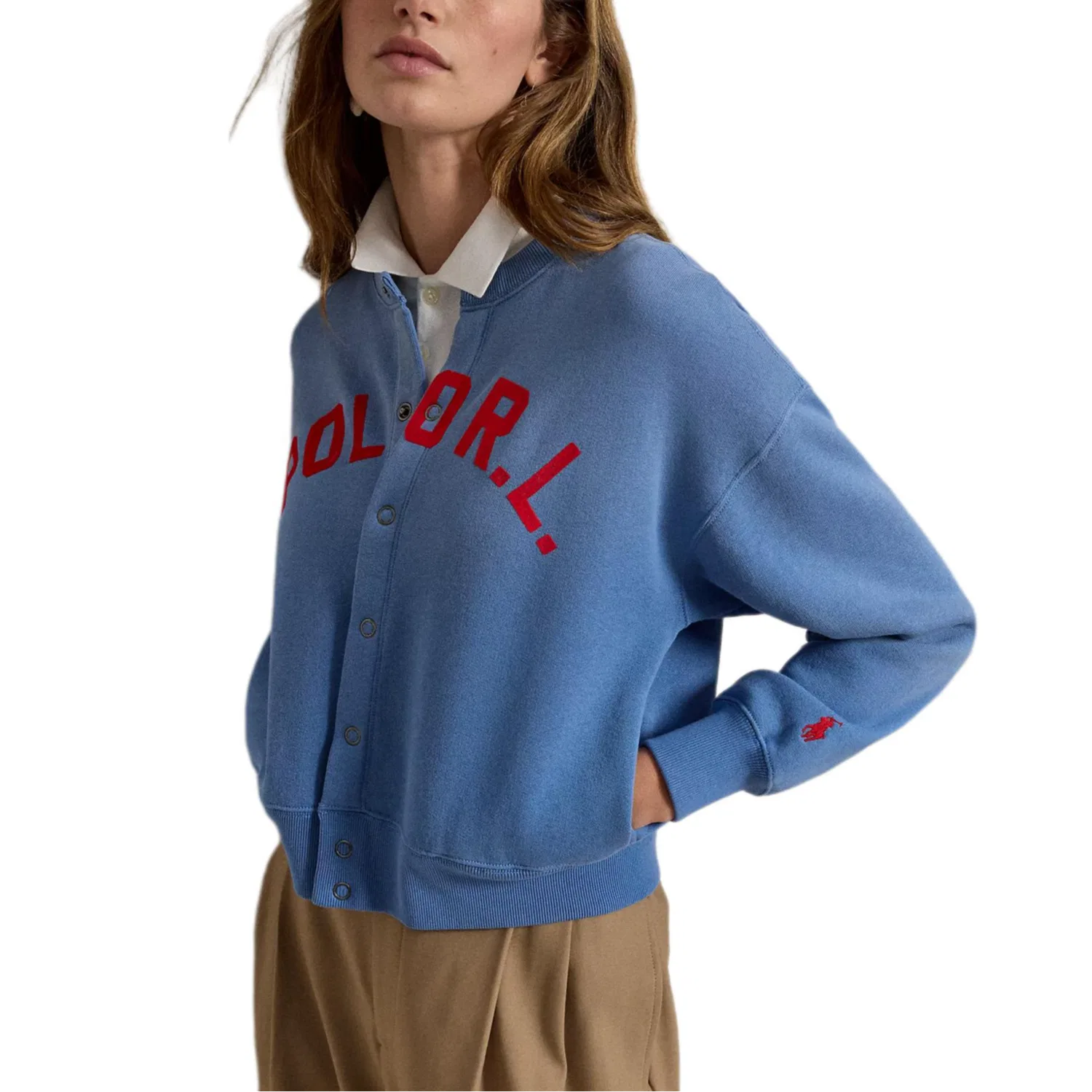 Женский свитшот с круглым вырезом Nime Blue Polo Ralph Lauren, Nime Blue — фото 4