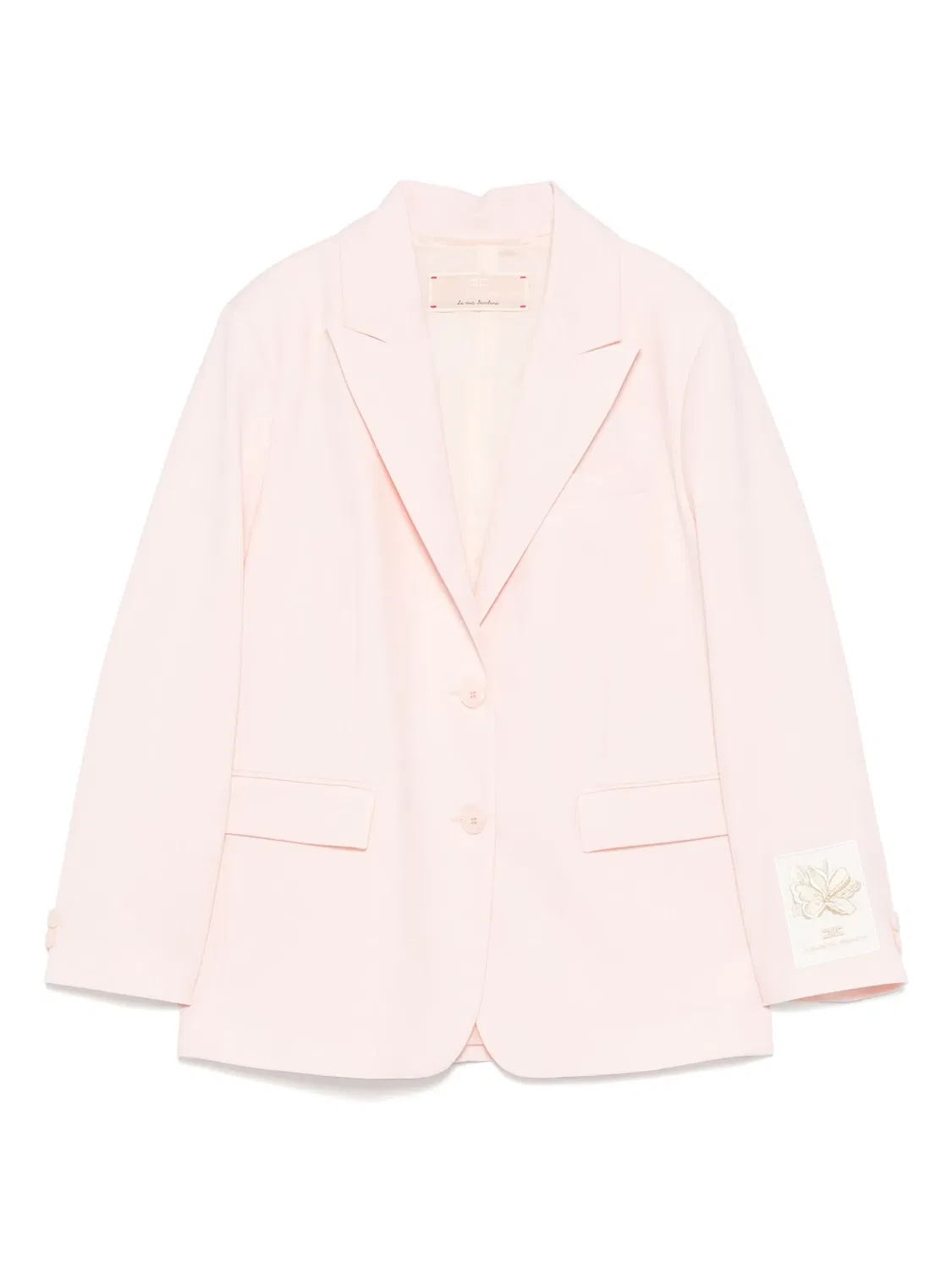 Однобортный пиджак Elisabetta Franchi, розовый