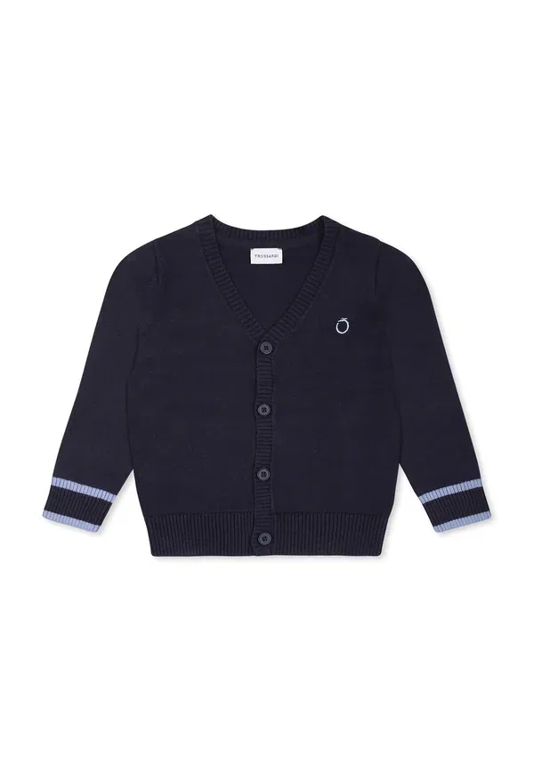 Кардиган хлопковый Cardigan Tru Trussardi Junior, синий