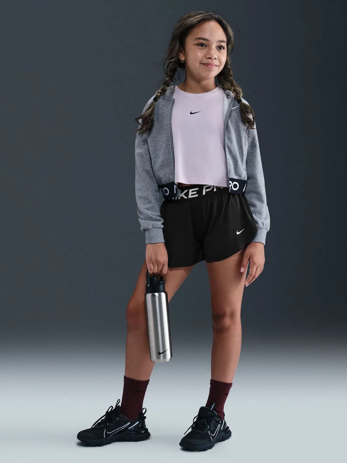 Шорты Nike Pro Dri-FIT 2 в 1, черные — фото 2