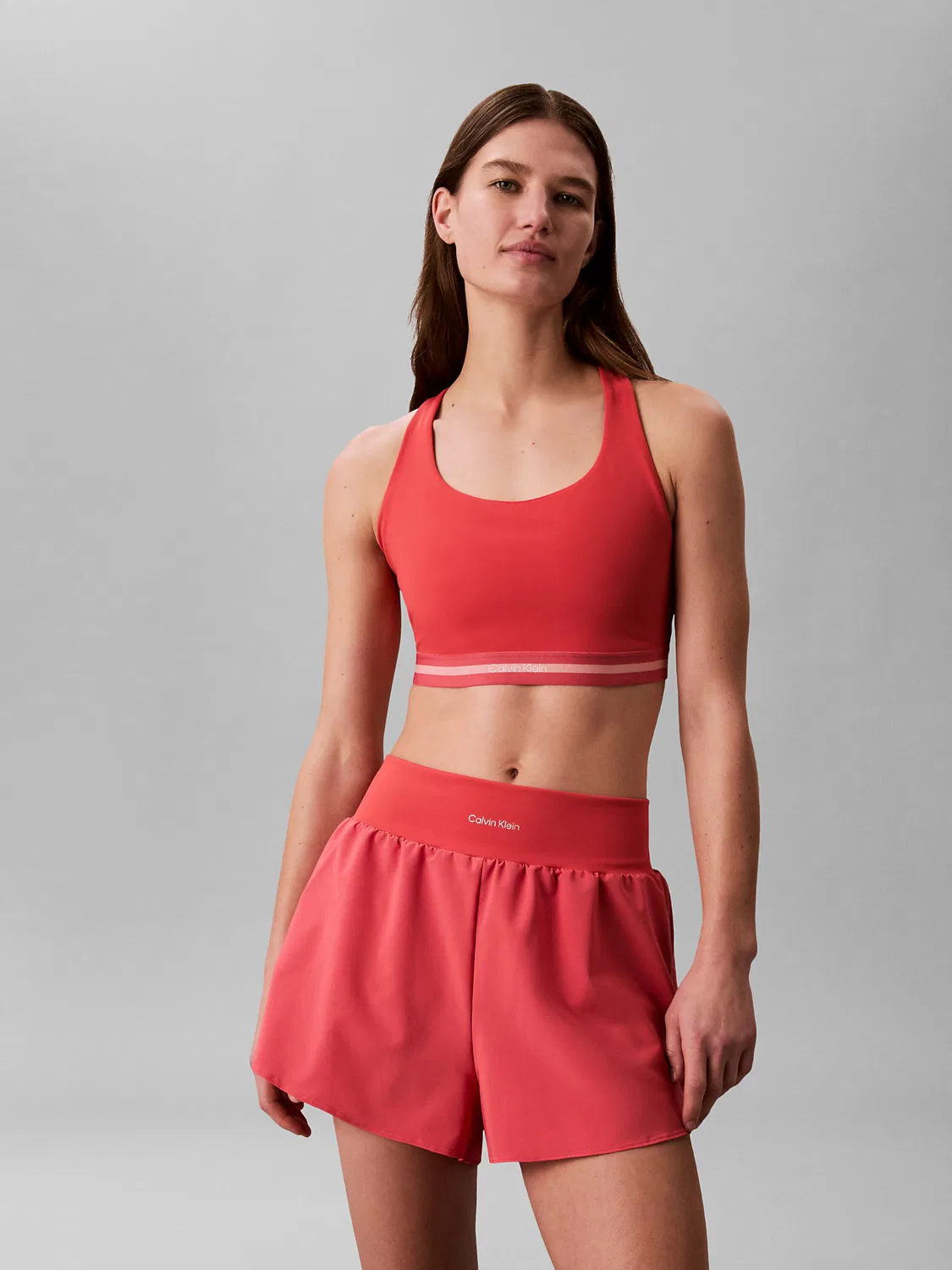 Спортивные шорты Calvin Klein Regular, розовые — фото 3