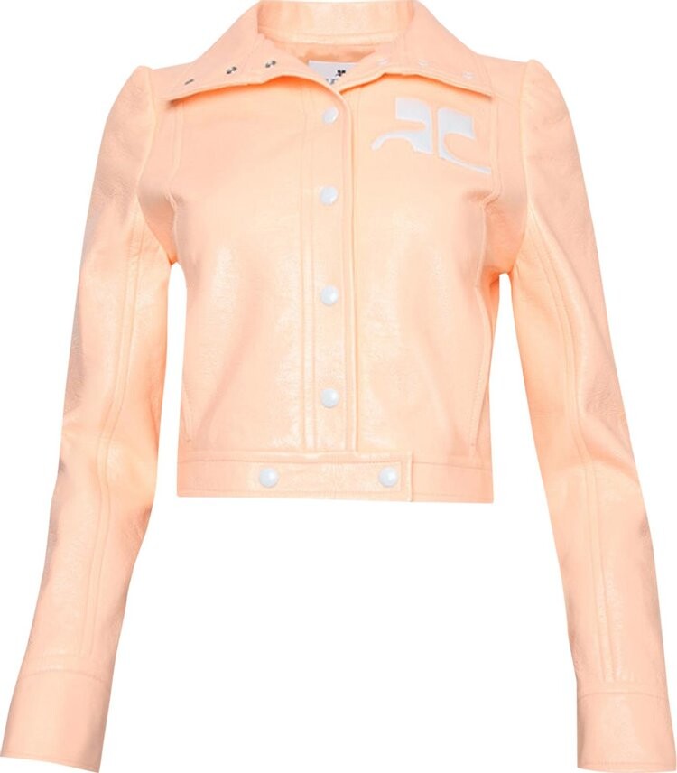 

Куртка Courrèges Iconic Vinyl Jacket Bleached Orange, оранжевый